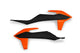 Ufo plast kühlerabdeckung radiator covers ufo ktm black orange