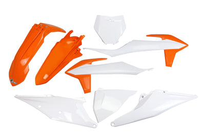 Ufo plast kappenset trim kit ufo ktm oem orange white