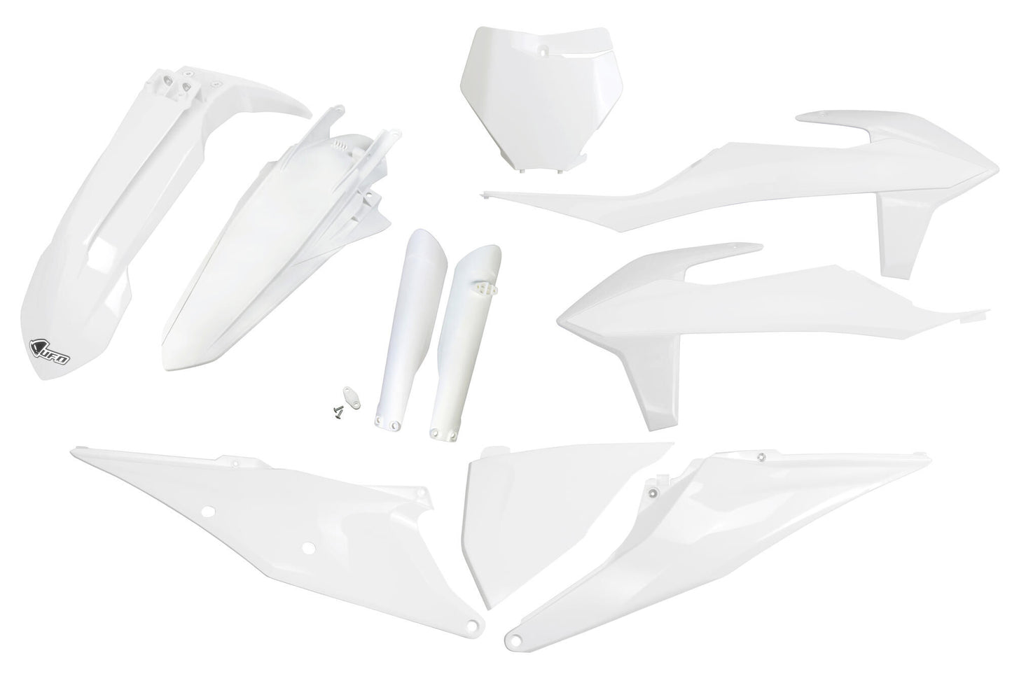 Ufo plast kappenset trim kit ufo ktm white