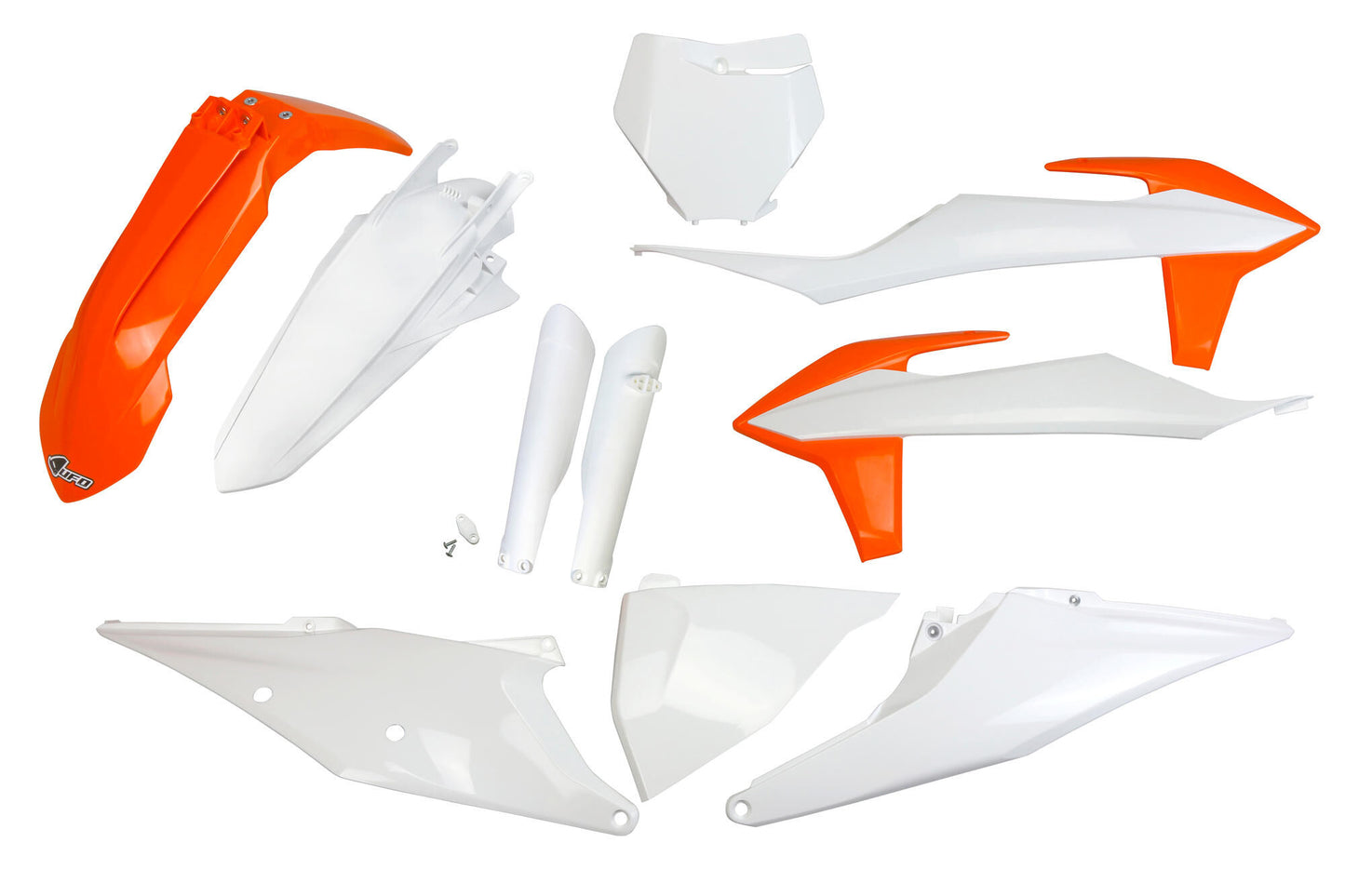 Ufo plast kappenset trim kit ufo ktm oem orange white