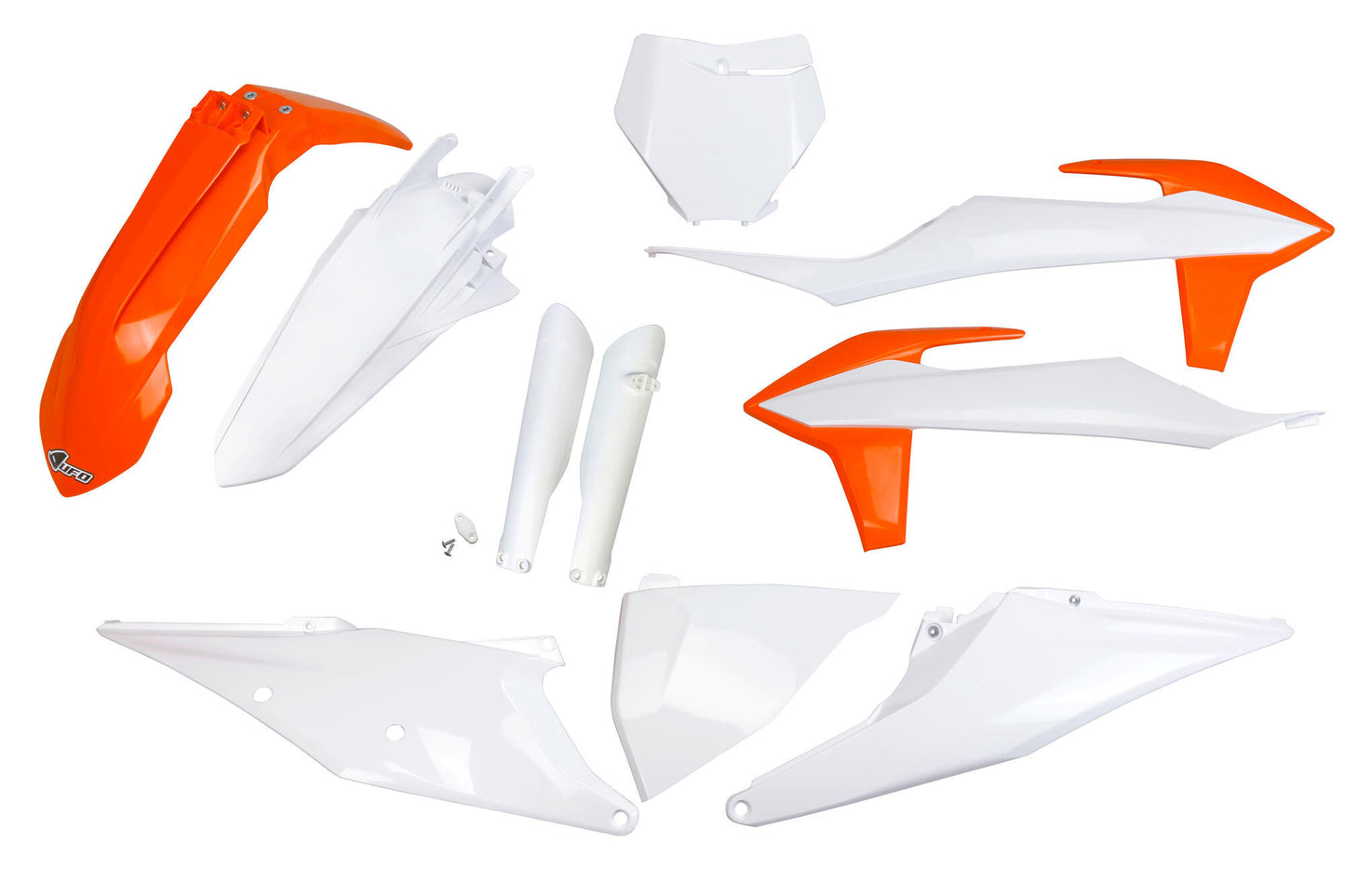 Ufo plast kappenset trim kit ufo ktm oem orange white