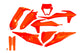 Ufo plast verkleidungssatz trim kit ufo ktm orange