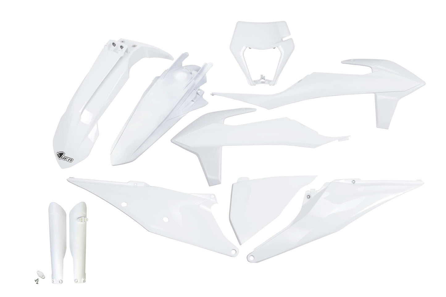 Ufo plast kappenset trim kit ufo ktm white