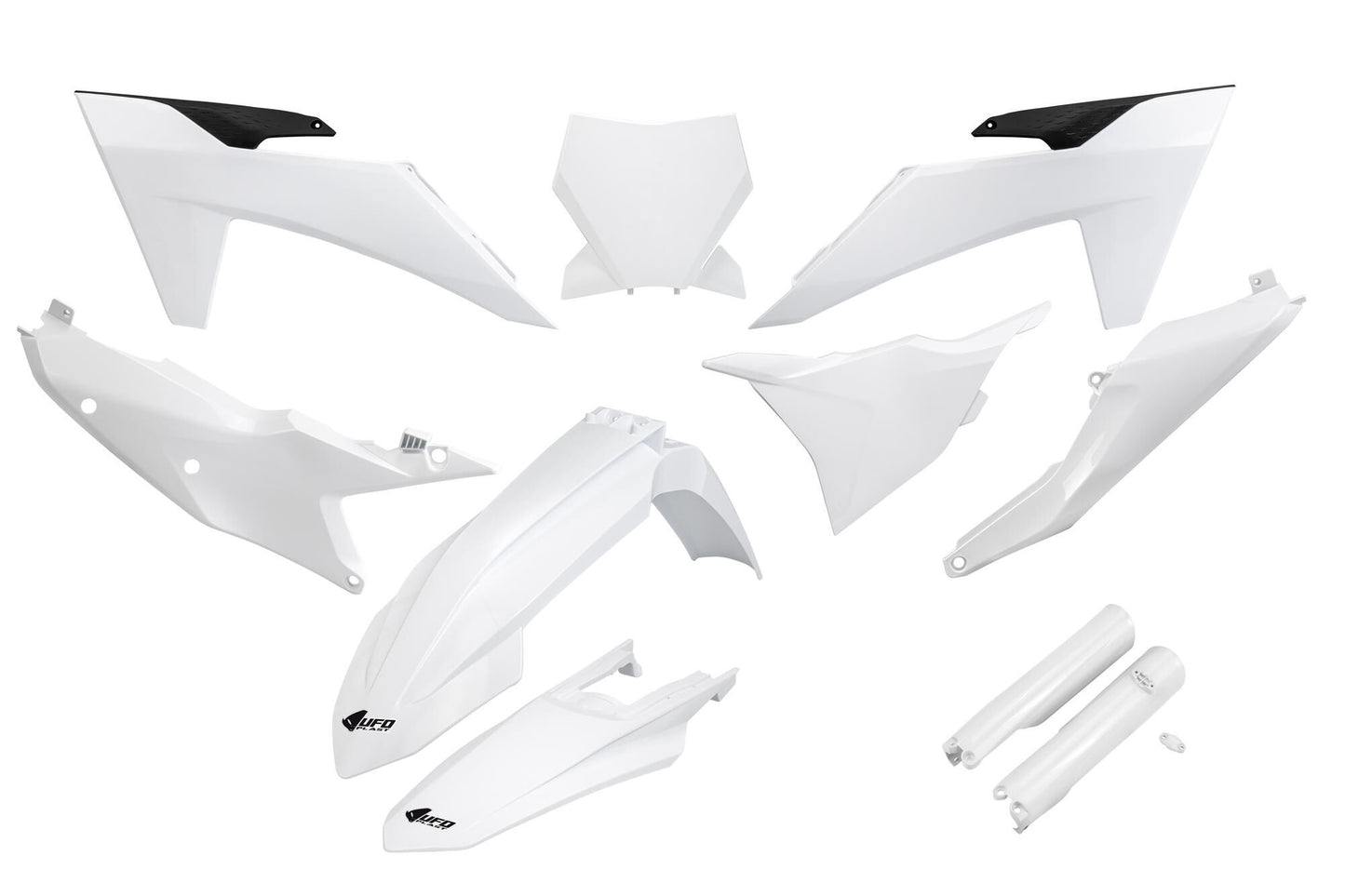 Ufo plast kappenset trim kit ufo ktm white