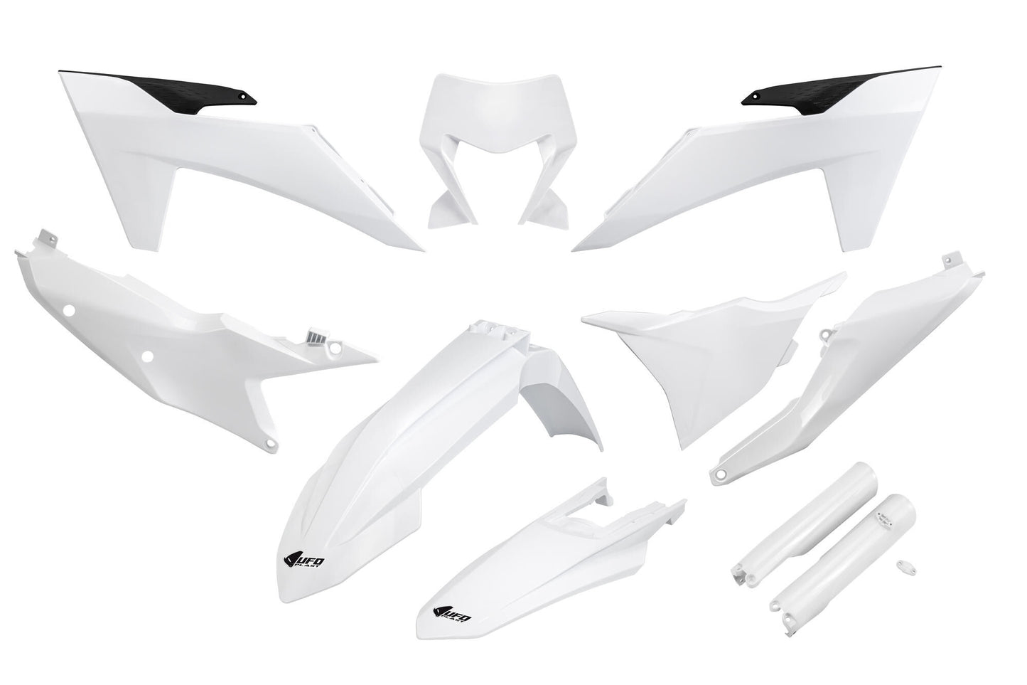 Ufo plast kappenset trim kit ufo ktm white