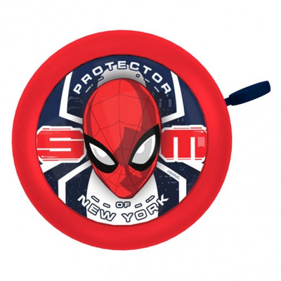 Spider-Man fietsbel 55 mm rood
