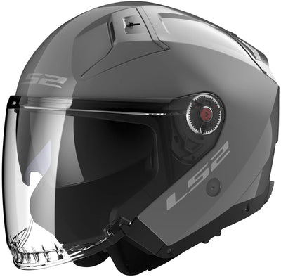 Ls2 jethelm of603 infinity ii solid helmet infinity ii gray gr. m