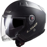 Ls2 jethelm of603 infinity ii solid helmet infinity ii black matt gr. xs - afbeelding 2