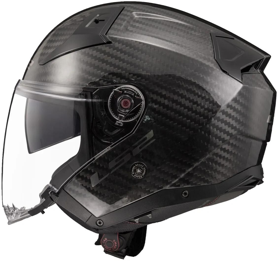Ls2 jethelm of603 infinity ii carbon solid helmet infinity ii carbon black gr. xl