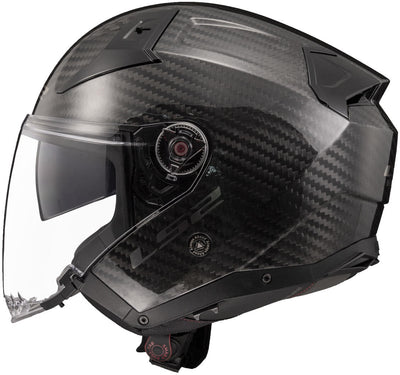 Ls2 jethelm of603 infinity ii carbon solid helmet infinity ii carbon black gr. xl