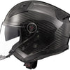 Ls2 jethelm of603 infinity ii carbon solid helmet infinity ii carbon black gr. xs