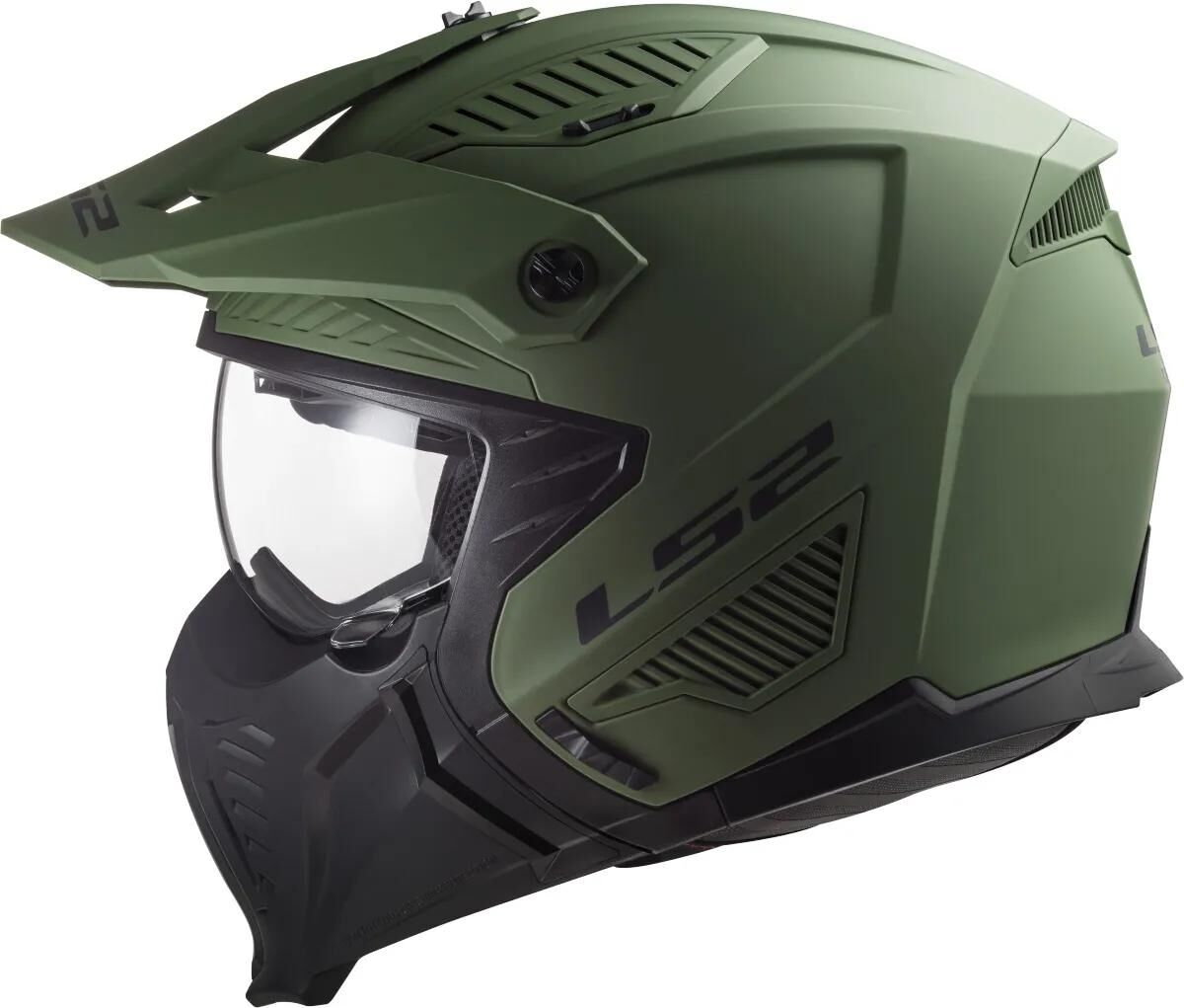 Ls2 modulaire helm of606 drifter solid helmet drifter green matt gr. s