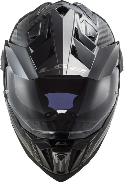Ls2 endurohelm mx701 explorer carbon solid helmet explorer carbo black gr. s