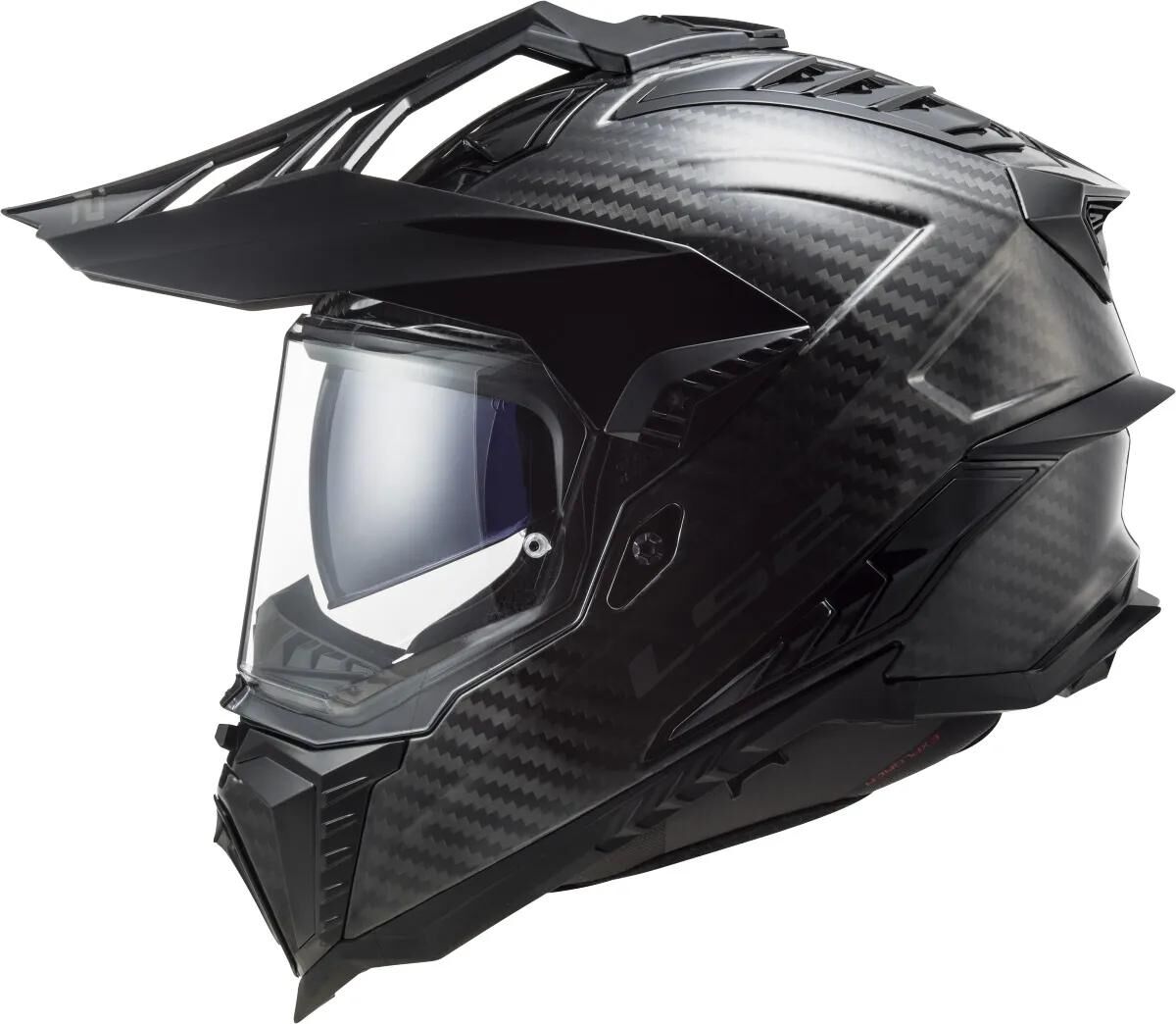 Ls2 endurohelm mx701 explorer carbon solid helmet explorer carbo black gr. xs
