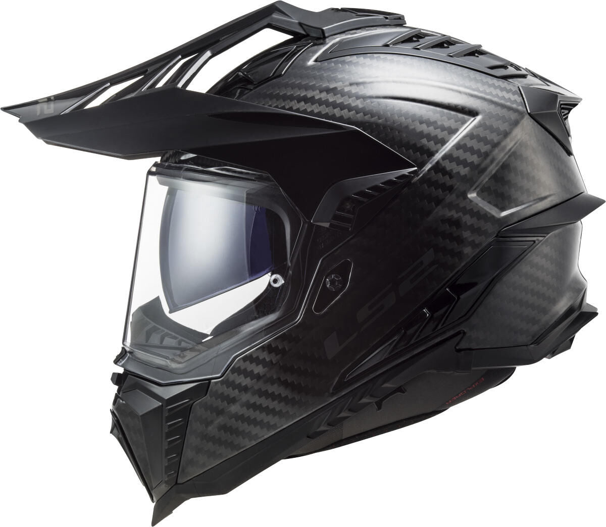 Ls2 endurohelm mx701 explorer carbon solid helmet explorer carbo black gr. xs