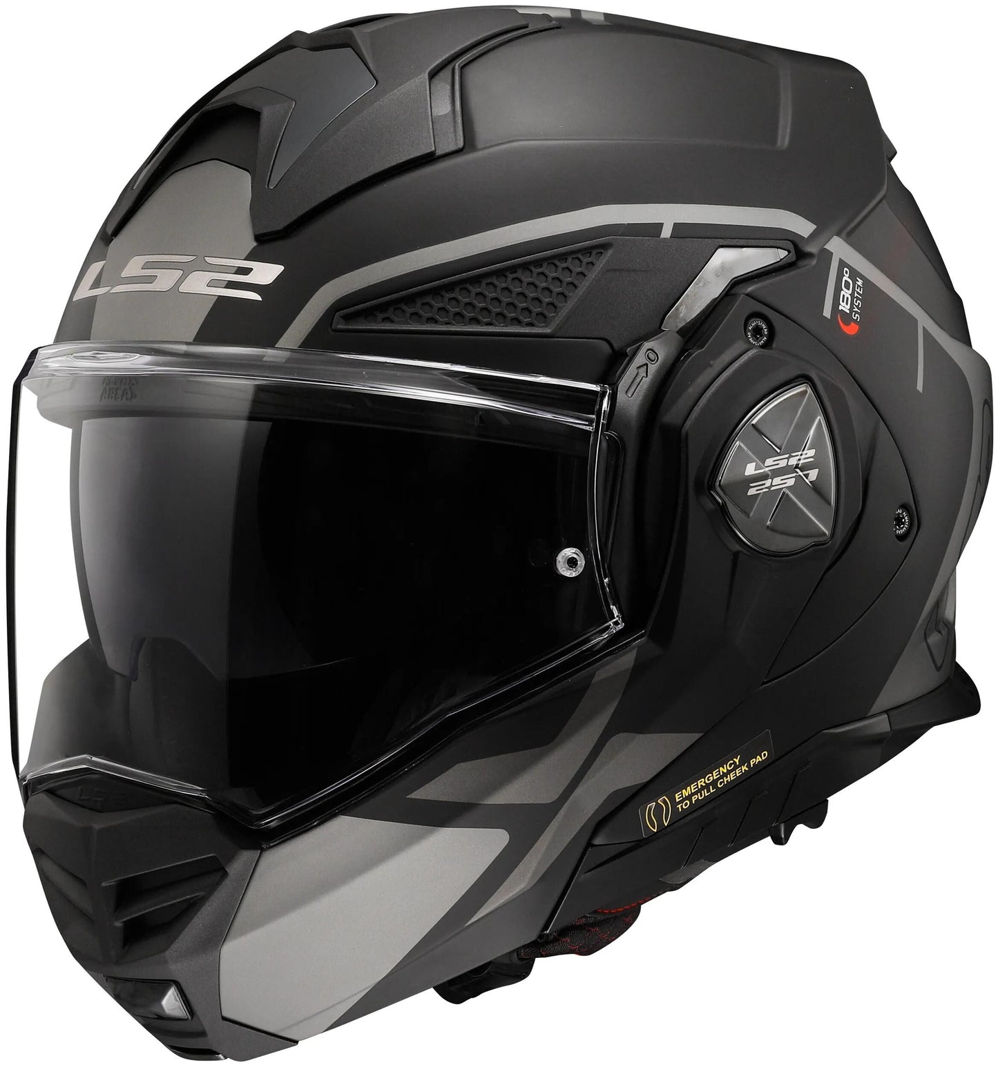 Ls2 opklaphelm ff901 advant x metryk helmet advant x metry sw gr matt gr. s