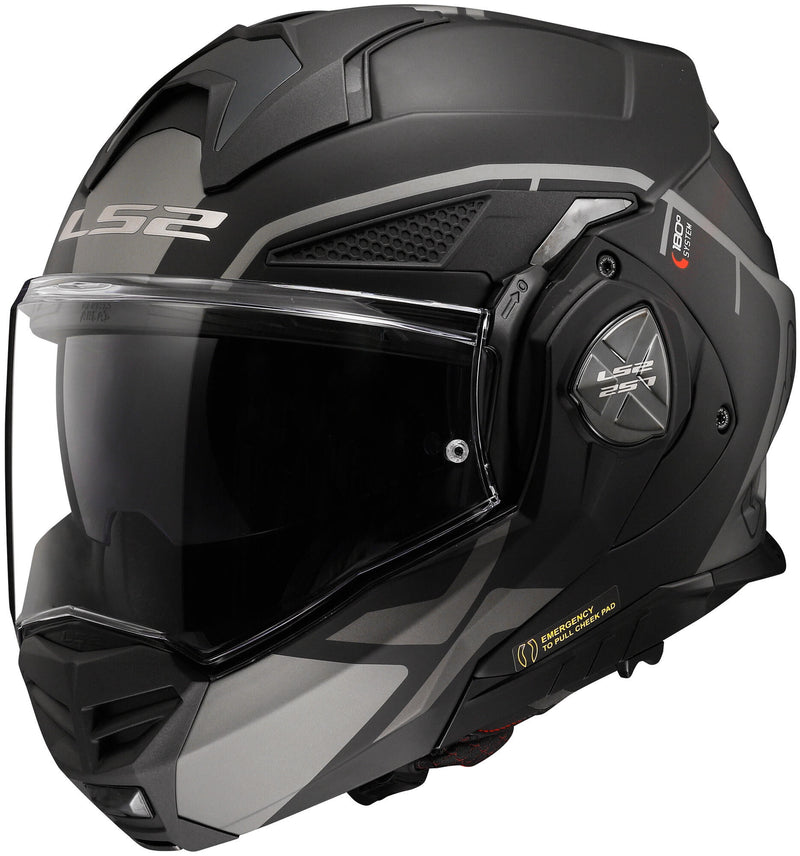 Ls2 opklaphelm ff901 advant x metryk helmet advant x metry sw gr matt gr. xxl