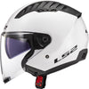Ls2 jethelm of600 copter ii solid helmet copter ii soli white gr. s