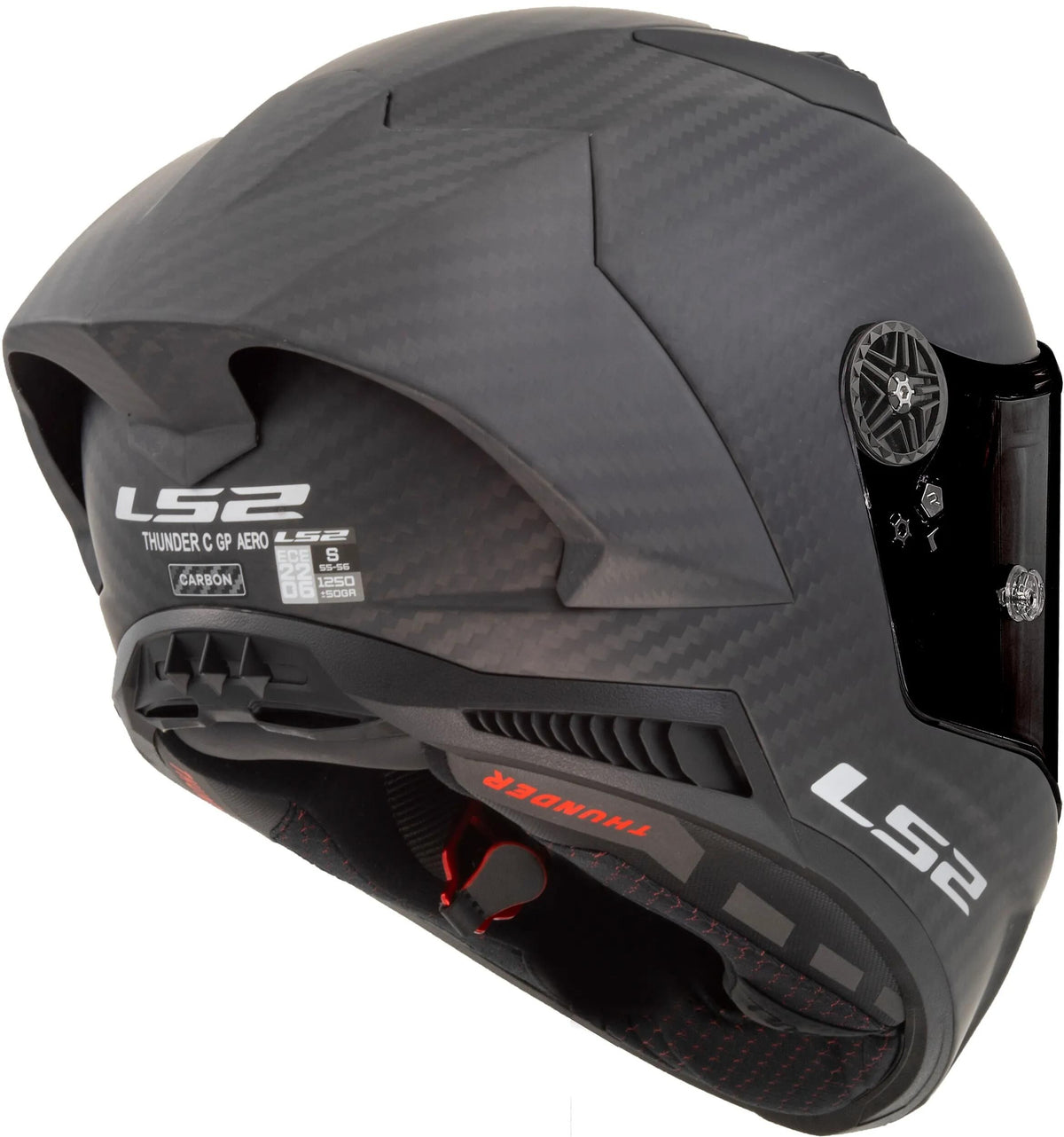 Ls2 integraalhelm ff805 thunder carbon gp aero helmet thunder gp aer black matt gr. l