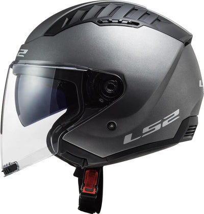 Ls2 jethelm of600 copter ii solid helmet copter ii soli titanium matt gr. l
