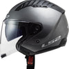 Ls2 jethelm of600 copter ii solid helmet copter ii soli titanium matt gr. xl