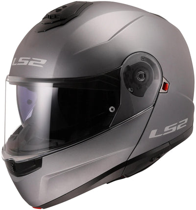 Ls2 opklaphelm ff908 strobe ii solid helmet strobe ii ff90 solid ti matt gr. m