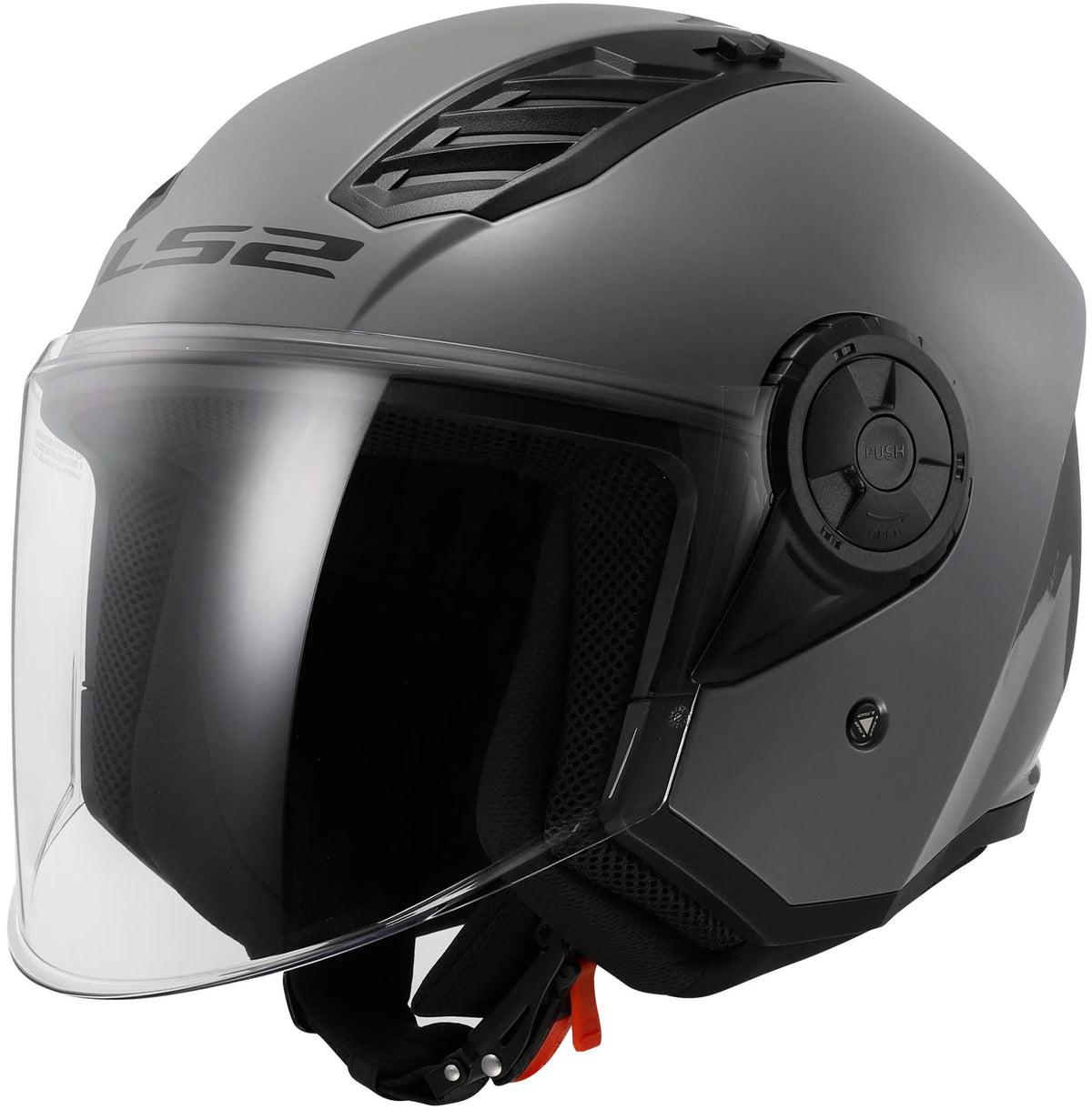 Ls2 jethelm of616 airflow ii solid helmet airflow ii of6 solid nardo gray gr. m