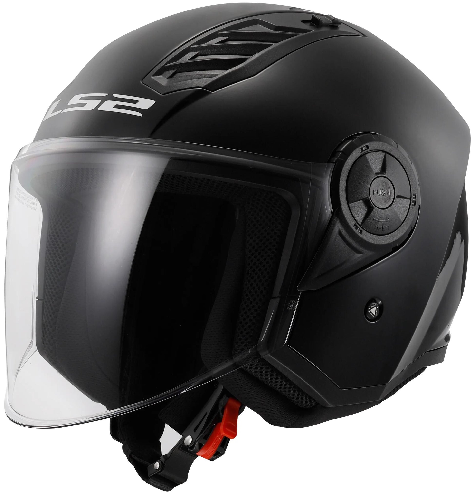 Ls2 jethelm of616 airflow ii solid helmet airflow ii of6 solid black gr. xl