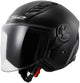 Ls2 jethelm of616 airflow ii solid helmet airflow ii of6 solid black gr. xxl