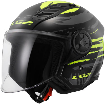 Ls2 jethelm of616 airflow ii brush helmet airflow ii of6 brush sw ge gr. l