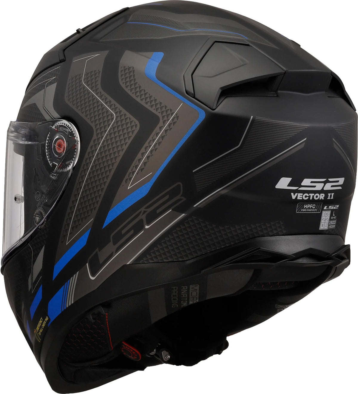 Ls2 integralhelm ff811 vector ii alizer helmet ff811 vector i alizer w. sw bl gr. l