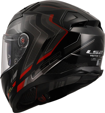 Ls2 integralhelm ff811 vector ii alizer helmet ff811 vector i alizer black red gr. m