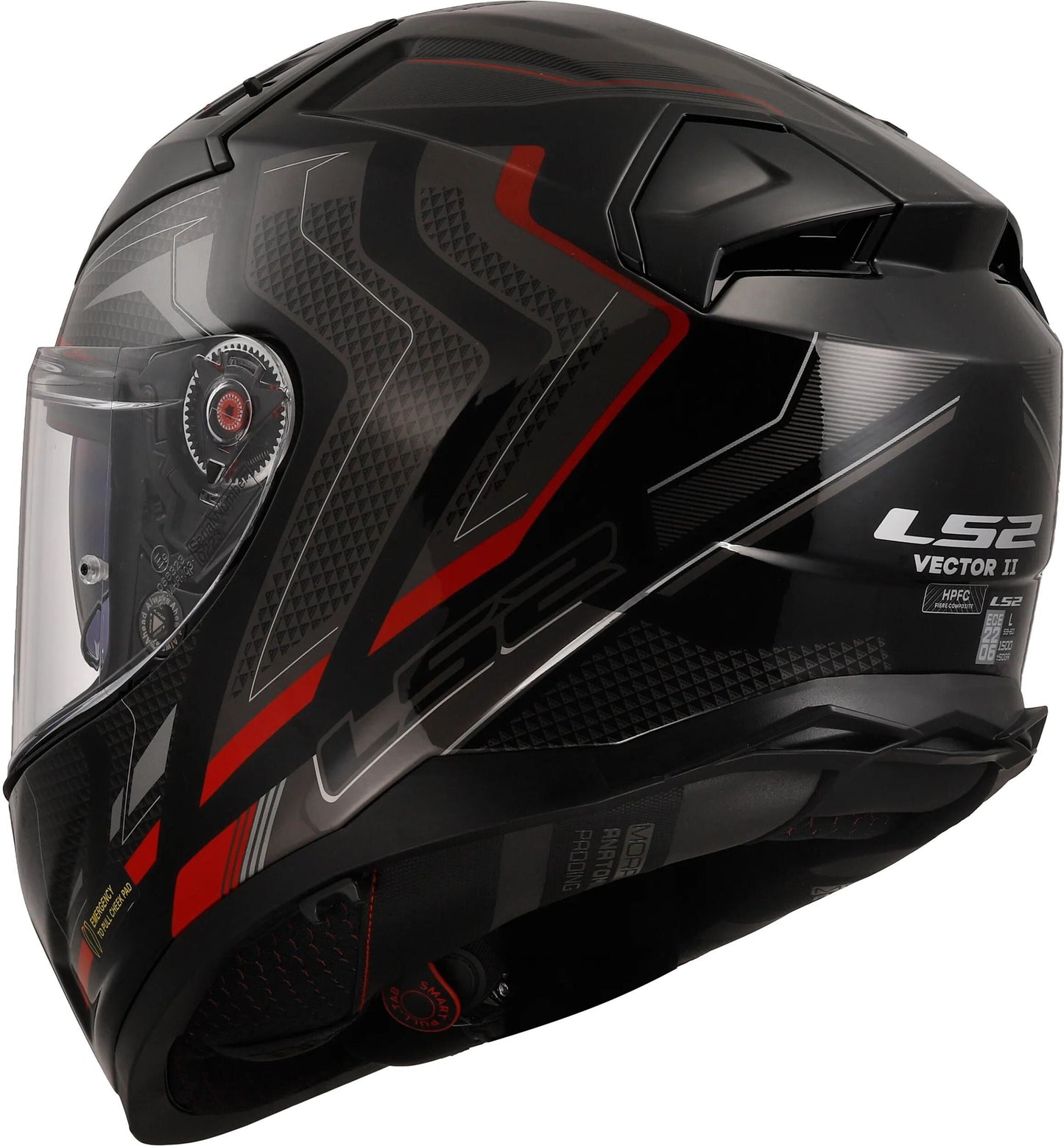 Ls2 integralhelm ff811 vector ii alizer helmet ff811 vector i alizer black red gr. xl