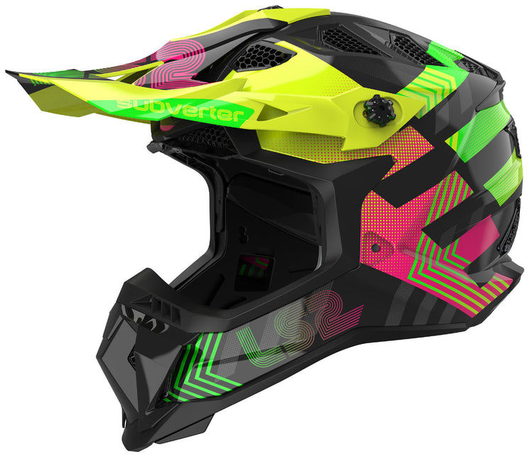 Ls2 crosshelm mx700 subverter evo chromatic helmet mx700 subv.evo chrom. 3xl bl. yel. green