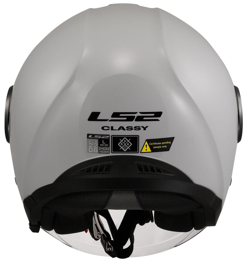 Ls2 jethelm of620 classy solid helmet of620 classy solid pearl gray gr. l
