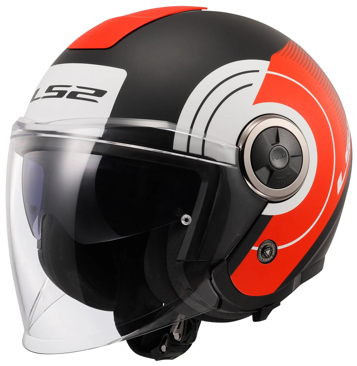 Ls2 jethelm of620 classy disko helmet of620 classy disco bw rt ws gr. m