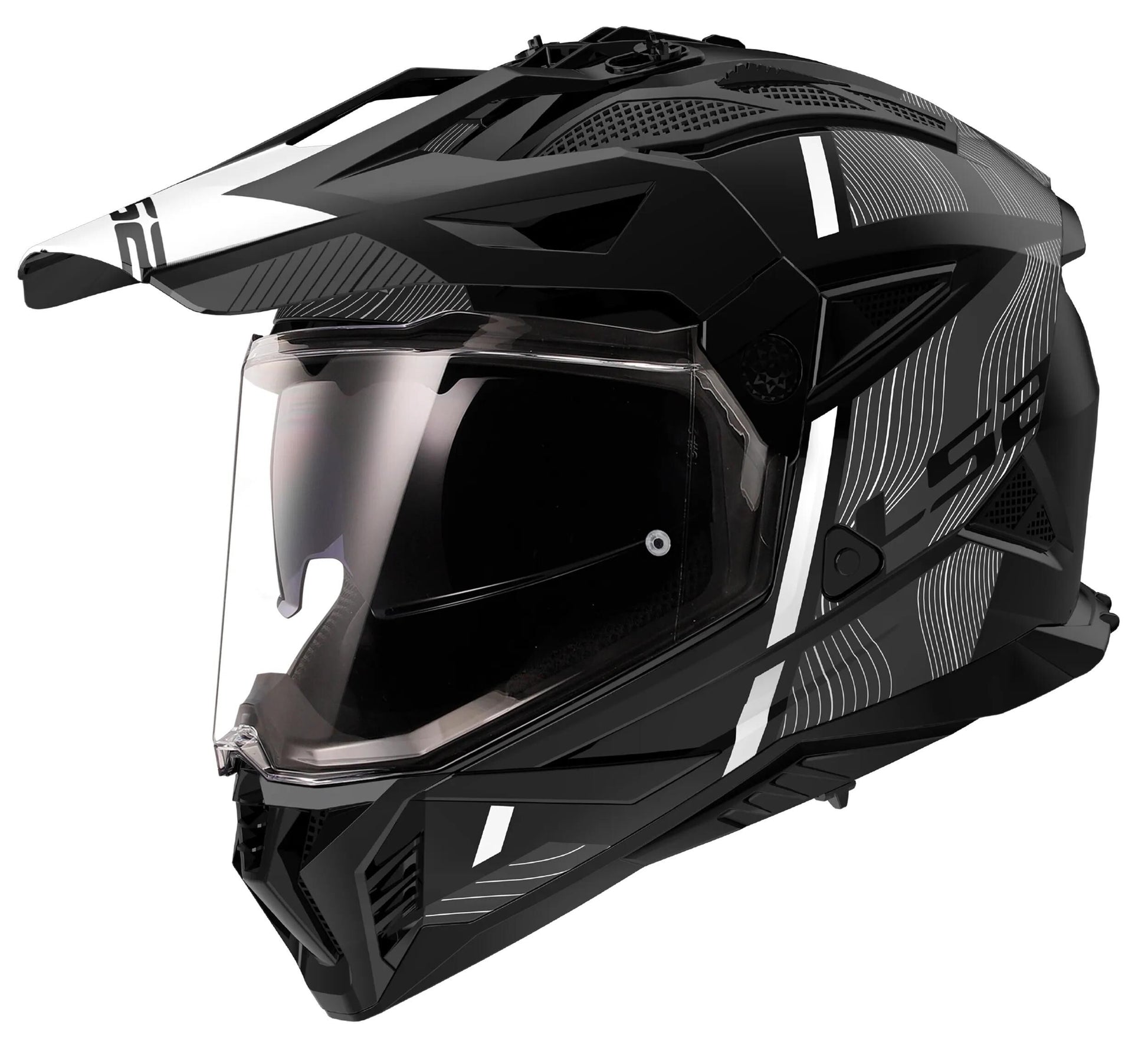 Ls2 endurohelm mx702 pioneer ii hill helmet mx702 pioneer ii hill m. bw ws gr. l