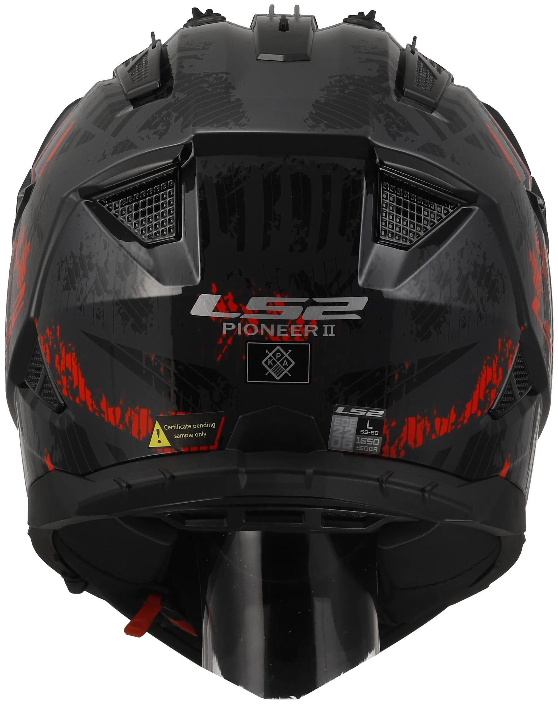 Ls2 endurohelm mx702 pioneer ii crazy helmet mx702 pioneer ii crazy sw rt gr. l