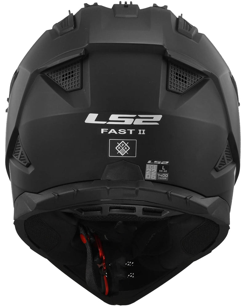 Ls2 crosshelm mx708 fast ii solid helmet mx708 fast ii solid matt black gr. xl