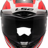 Ls2 integralhelm ff805 thunder carbon gp raute helmet ff805 thunder gp rhombus white red size