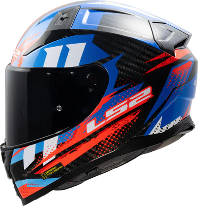 Ls2 integraalhelm ff811 vector ii carbon tantic helmet ff811 vector i tantic blue red gr. s