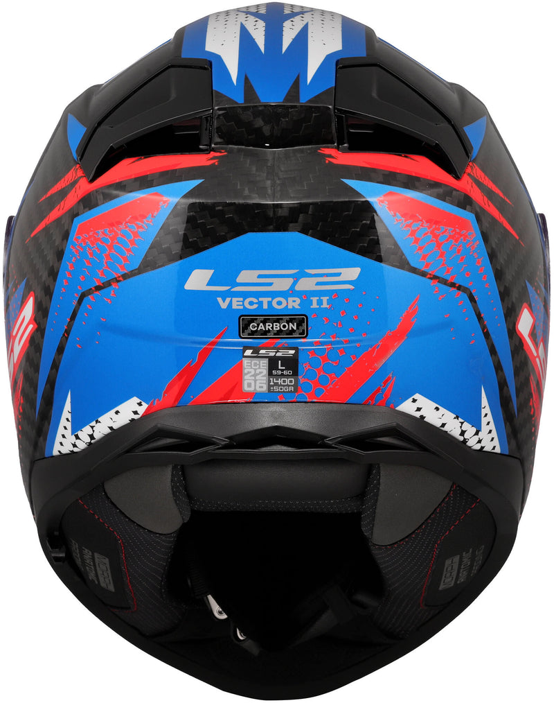 Ls2 integraalhelm ff811 vector ii carbon tantic helmet ff811 vector i tantic blue red gr. s