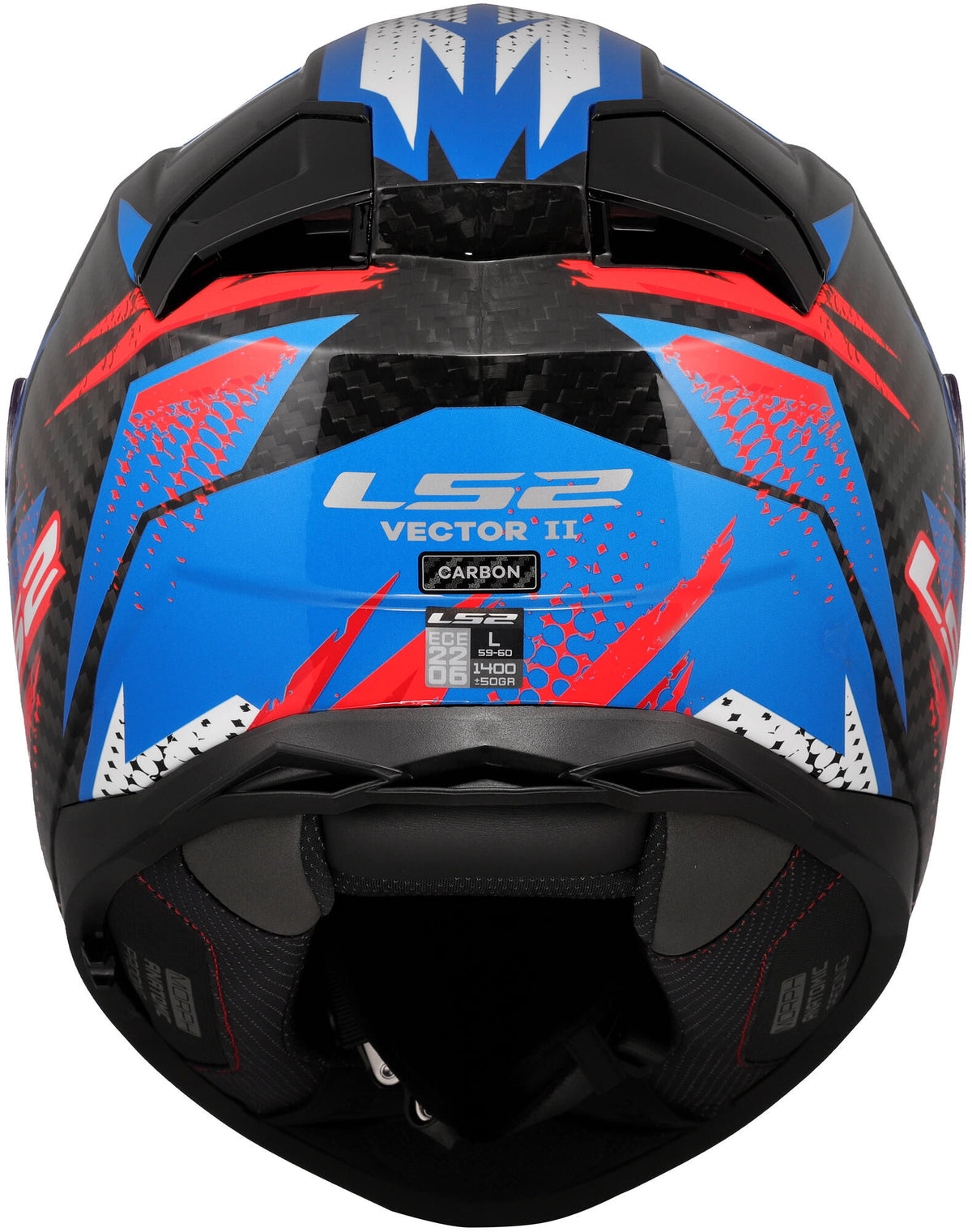 Ls2 integraalhelm ff811 vector ii carbon tantic . helmet ff811 vector ii tantic m blue red