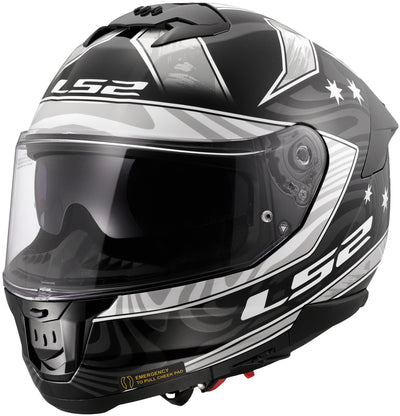 Ls2 integraalhelm ff808 stream ii galdam helmet ff808 stream i galdam black white gr. xx