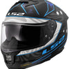 Ls2 integraalhelm ff808 stream ii galdam helmet ff808 stream i galdam black blue gr. s
