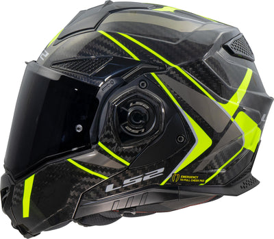 Ls2 klapphelm ff901 advant x carbon future ii helmet advant x carbo future ii h-v yellow size