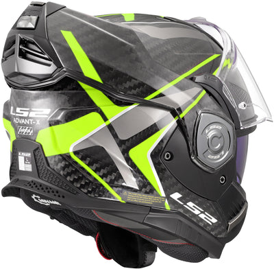Ls2 opklaphelm ff901 advant x carbon future ii helmet advant x carbo future ii h-v yellow size