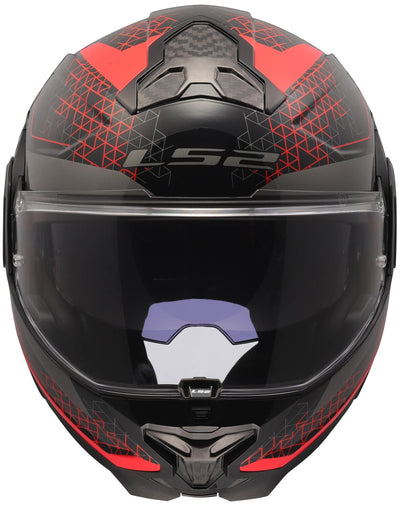 Ls2 klapphelm ff910 advant ii astral helmet ff910 advant ii astral m black red
