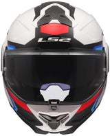 Ls2 klapphelm ff910 advant ii triple helmet ff910 advant ii triple 3xl wh blue red - afbeelding 1
