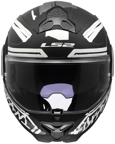 Ls2 opklaphelm ff910 advant ii tape helmet ff910 advant ii tape xl matt bl white